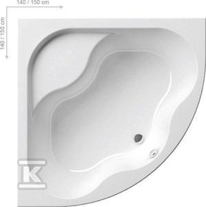 Wanna narożna Gentiana 150x150 biała    CG01000000 w