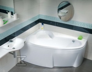 Wanna ASYMMETRIC ASYMMETRIC 170x110 L biała    C481000000