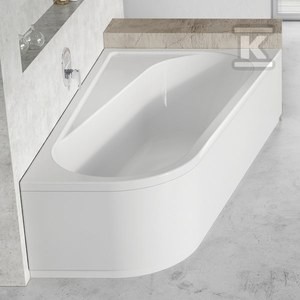 Obudowa do wanny Chrome 160x105 P biała