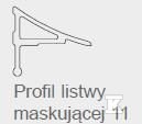 Zestaw do listwy maskującej 11 biały    B460000001