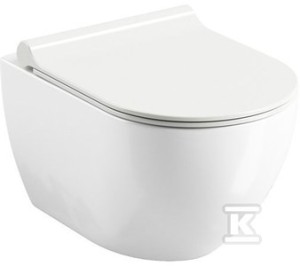 Miska wisząca WC UNI chrome RimOff biała