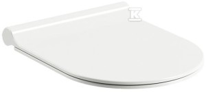 Deska sedesowa WC Uni chrome Slim wolnoopadająca biała