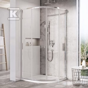 Kabina prysznicowa, narożna, przesuwna BLSCP4-80 bright alu przezroczyste