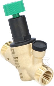 Regulator ciśnienia, DN15 gwinty przyłączeniowe: 1/2" wewnętrzny i 3/4" zewnętrzny