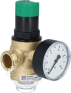 Regulator ciśnienia, ze śrubunkami, 3/4", z manometrem 0-10 bar o