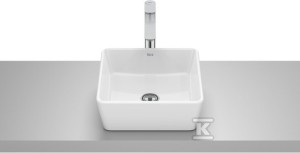 Umywalka OPTICA nablatowa, SQUARE CQ 35x35 cm BIAŁY MAT o