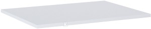 Blat łazienkowy 80 cm kamienny 1,5 cm, biały mat (ELLA,