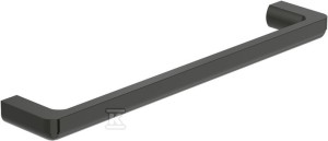 Wieszak ręcznikowy jednoramienny uchwyt ścienny 450mm Titanium black