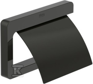 Wieszak na papier z pokrywą Titanium black