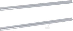 Ucwhyty do szafki GAP PRO 120 cm, 2 szt chrom