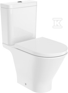 Miska WC GAP Round do kompaktu Rimless 65,5cm o/podwójny o