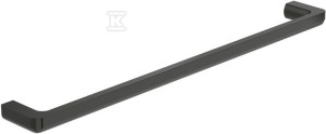 Wieszak ręcznikowy jednoramienny uchwyt ścienny 600mm Titanium black