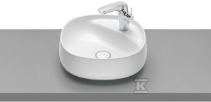 Umywalka BEYOND nablatowa 45,5x45,5x15 cm Fineceramic® BIAŁY POŁYSK