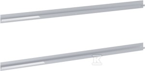 Ucwhyty do szafki GAP PRO 100 cm, 2 szt chrom
