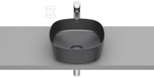 Umywalka INSPIRA SOFT 370x370 OCT FINECERAMIC ® ONYX