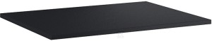 Blat łazienkowy 80 cm kamienny 1,5 cm, czarny mat (ELLA,