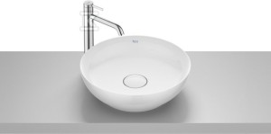 Umywalka BOL nablatowa okrągła 42,5 cm Fineceramic® BIAŁY POŁYSK o