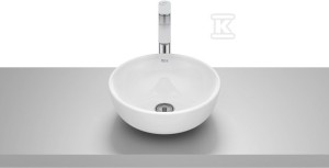 Umywalka OPTICA nablatowa, ROUND ER 35 cm BIAŁY MAT o