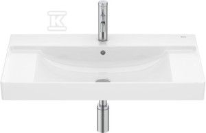 Umywalka ONA ścienna 80x46 cm Fineceramic® BIAŁY POŁYSK