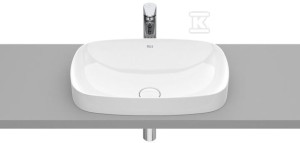 Umywalka INSPIRA SOFT 550x370 H75 FINECERAMIC ® BIAŁY POŁYSK o