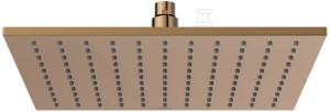 Głowica prysznicowa Rainsense rose gold mosiężna kwadratowa 300x300