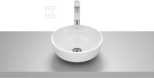 Umywalka OPTICA nablatowa, ROUND ER 35 cm CZARNY MAT o