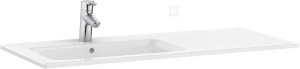Umywalka meblowa GAP asymetryczna slim UNIK 100x46 cm LEWA o
