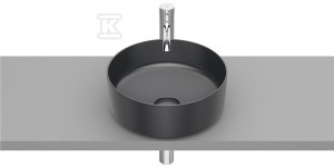 Umywalka INSPIRA ROUND 370x370 OCT FINECERAMIC ® ONYX