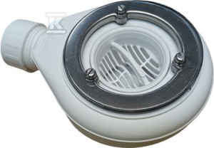SYFON O 90 z osłoną, wysokość 80mm, przepływ 12l/min. o