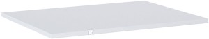 Blat łazienkowy 60 cm kamienny 1,5 cm, biały mat (ELLA,