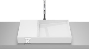 Umywalka HORIZON nablatowa, DASH 60x38 cm BIAŁY POŁYSK