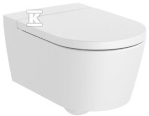 Miska WC INSPIRA Round podwieszana Rimless 560x370 biały mat o