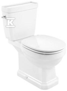 Miska WC CARMEN Rimless do kompaktu, o/podwójny, biały połysk o