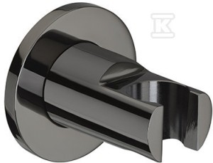 Uchwyt słuchawki ścienny brushed titanium black Round