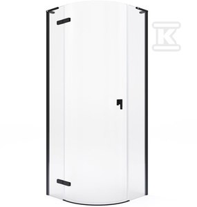 Kabina prysznicowa METROPOLIS-N RONDO 900 black   &nbsp;AMP1009016M