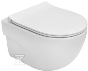 Miska wisząca WC Meridian Compacto ZESTAW WC Rimless + deska