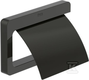 Wieszak na papier z pokrywą brushed titanium black
