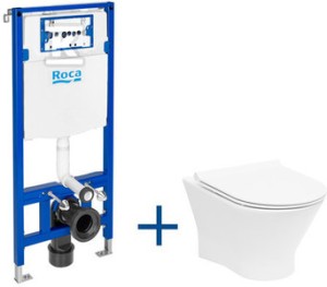 Zestaw stelaż WC Duplo One + miska WC NEXO Rimless