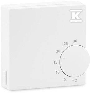 Regulator temperatury przewodowy SALUS RT10 230V dobowy natynkowy biały o