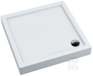 Brodzik akrylowy Stabilsound 90x90x14 / 3 cm kwadratowy Competia z