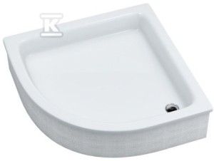 Brodzik akrylowy Stabilsound 90x90x26 / 12 cm półokrągły r55 Grawello