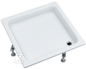 Brodzik akrylowy standard Zefir kwadrat 80x80x26 głębokość 12 cm 3.211.
