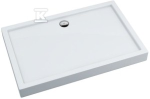Brodzik akrylowy Stabilsound 90x100x14 / 3 cm prostokątny Competia o