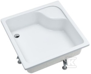 Brodzik akrylowy standard Doris kwadrat 80x80 głębokość 28 cm 3.232.