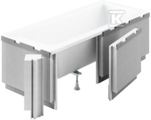 Obudowa podpłytkowa LED 1.041-led 170+90x58 cm do wanien prostokątnych o