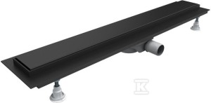 Odpływ liniowy OLSL80 / CST-LOW Standard Plus Black 80x8x7 cm