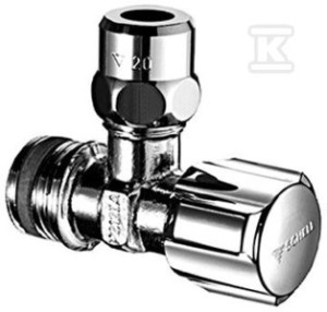 Zawór kątowy regulacyjny Comfort 3/8" chrom,krotki bez ASAG