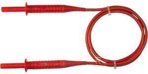 Przewód 1,8 m czerwony 5 kV (wtyki bananowe)