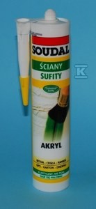 Uszczelniacz akrylowy 280ml-biały    137657  Uszczelniacze,