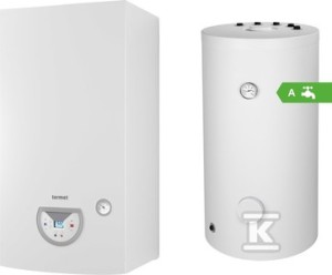 Pakiet z kotłem gazowym kondensacyjnym SILVER PRO 25 kW i